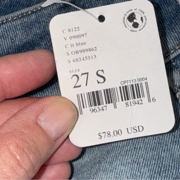 Free People NWT Shayla Boot Cut Jeans Light Wash Size 27 Short - Picture 7 of 13